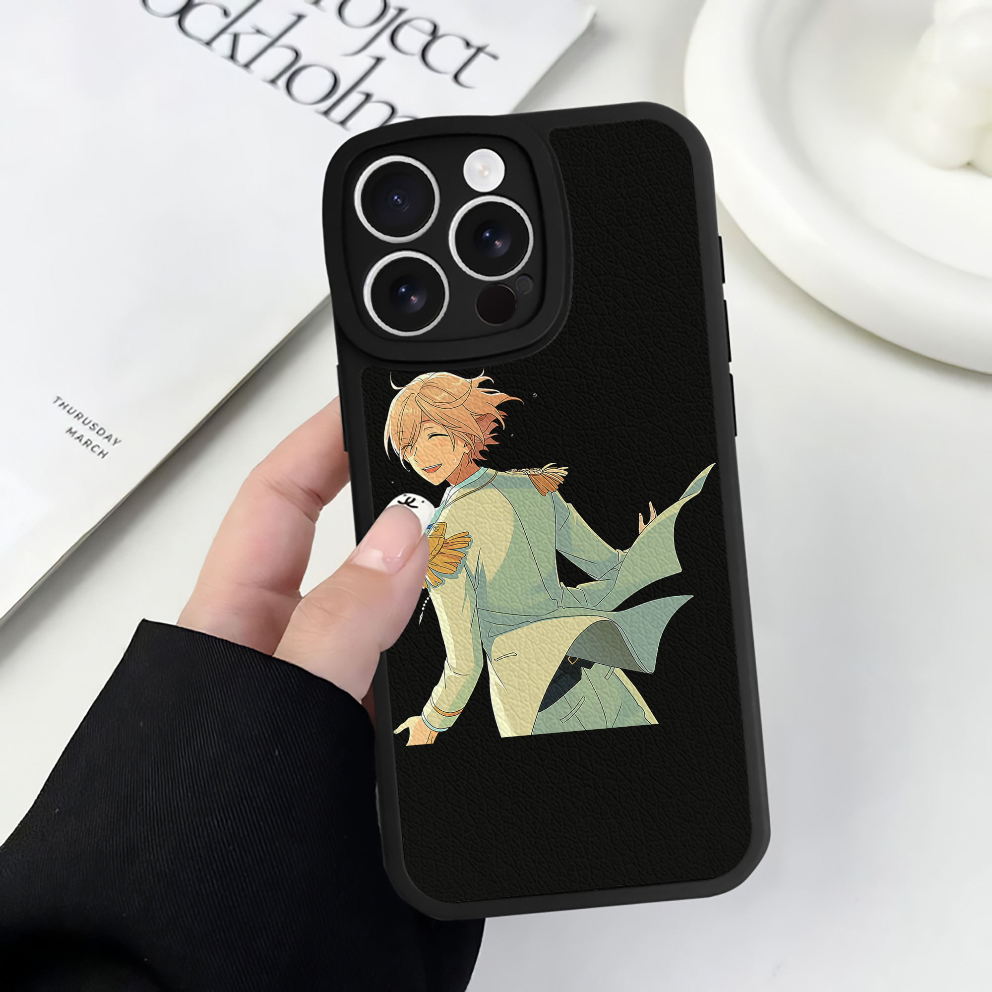（画像用） あんさんぶるスターズ! Ensemble Stars 【iPhone 16シリーズ対応】シリコンスマホケース（レザー調） 材質：シリコン